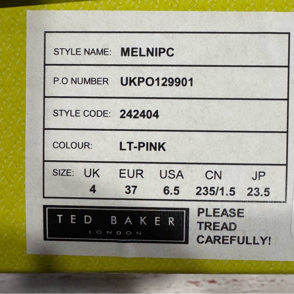 NIB Ted Baker Melnipic Pump in Light Pink Sz 37 Sz 6.5 - Picture 5 of 16